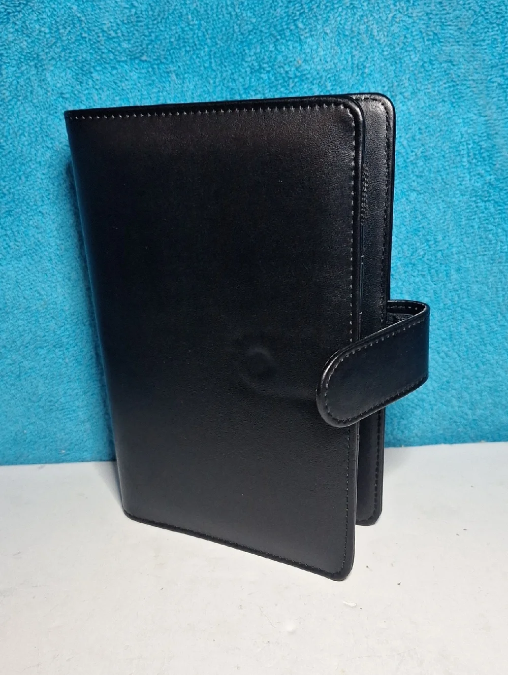 Black A6 Binder Budget Financial Planner Journal with 6 Pockets Inserts NEW